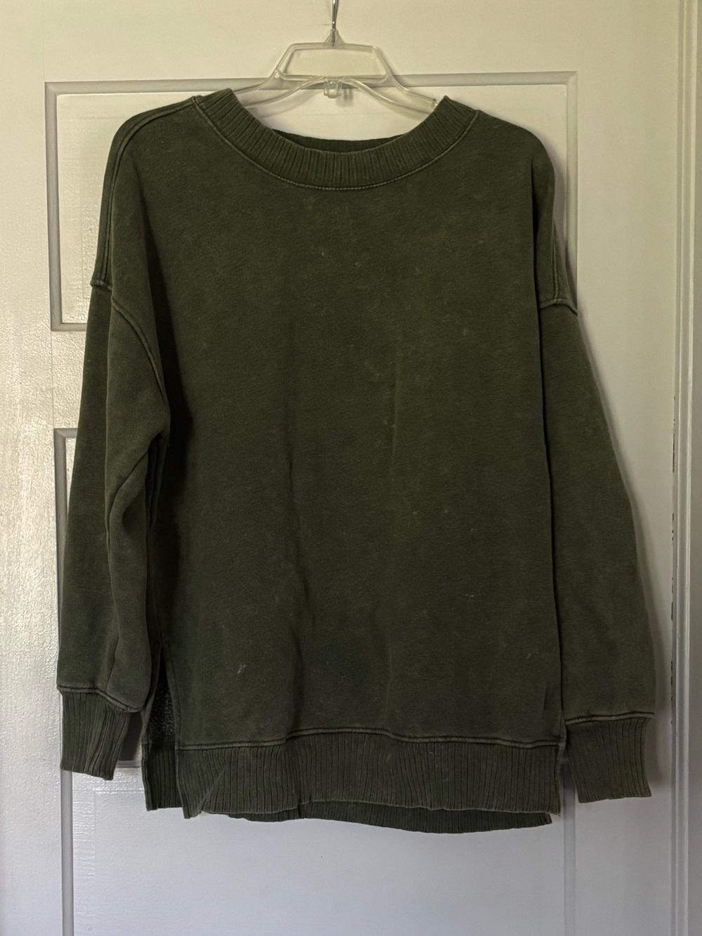 SO Women's Olive Crewneck Sweatshirt